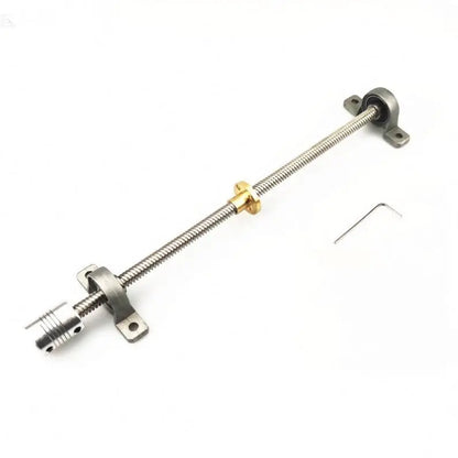 TEBAK D-09 CNC 3D Printer Parts 500mm 400 350 200 100 T8 8mm Lead Screw Lead Vertical Horizontal Kit KFL08 KP08 With Nut Bearing