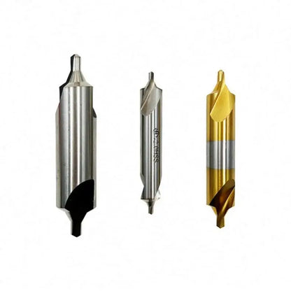 ANDUUK High quality Carbide Cobalt Double Head Titanium Plating Center Drill for Metal Center Drill Center Bit