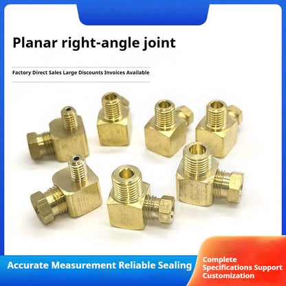 Lubrication Brass Oil Pipe Fitting 4mm/6mm Fitting Connector for Lubrication System/CNC Machine