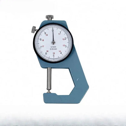 0-10mm Leather Glass Thickness Gauge with Sturdy Steel Measuring Faces