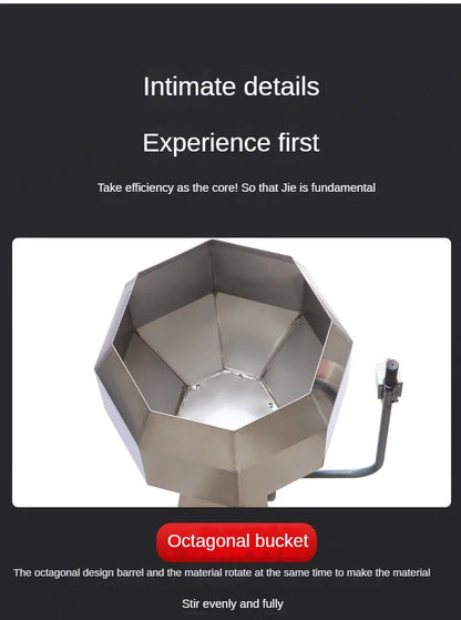 TEBAK Fully Automatic Potato Chips Snack Flavoring Machine French Fries Seasoning Machine Nuts Food Seasoning Processing Machine