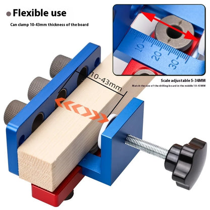 TEBAK W-149 Wood Working Ready Made 3 In1doweling Jig Kit Adjustable Drilling Guide Puncher