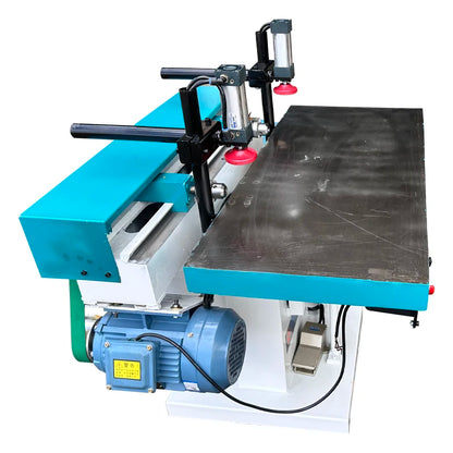A TEBAK Woodworking Horizontal Three Head Drill Hole Punch Side Hole Drilling Machine