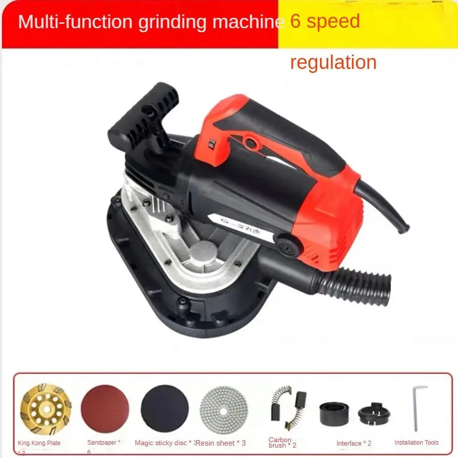 Electric Concrete Polishing Machine Portable Concrete Grinder Industrial Floor Wall Polisher Hand Held Edge Grinding Machine