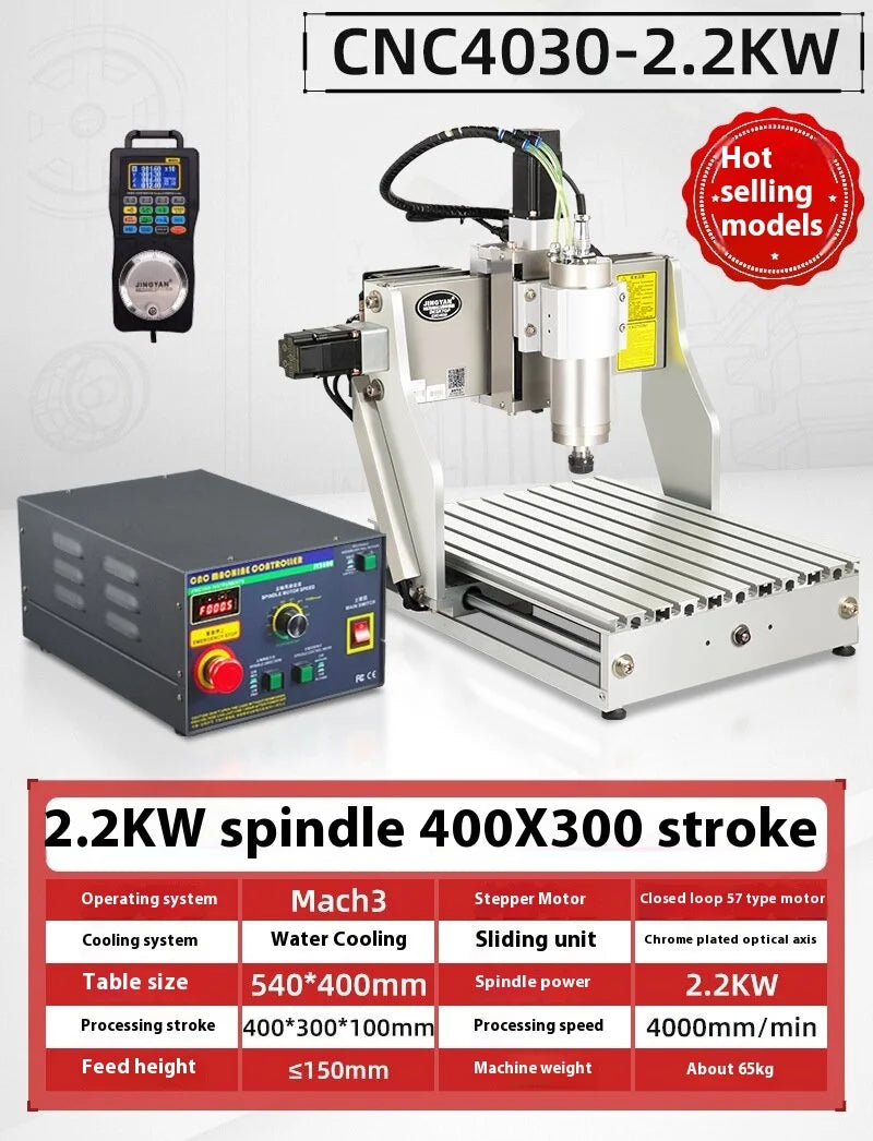 TEBAK  JY-03 CNC Router Industrial 3/4axis 4030 Metal Aluminum Wood Milling 1.5KW  Engraving Machine Equipment