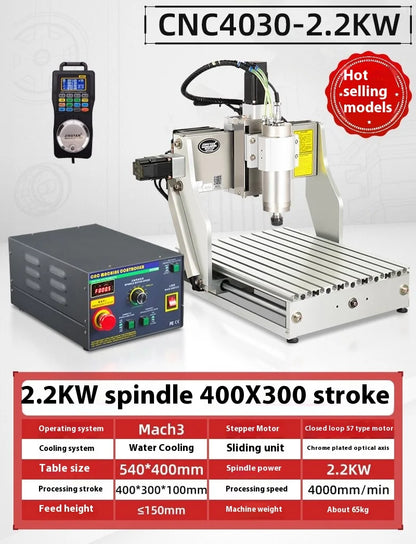 TEBAK  JY-03 CNC Router Industrial 3/4axis 4030 Metal Aluminum Wood Milling 1.5KW  Engraving Machine Equipment