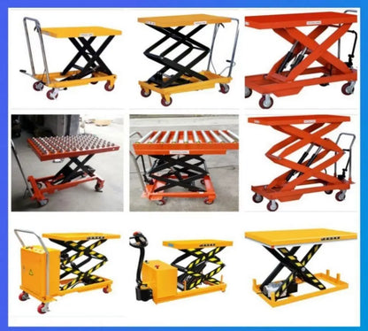 Hydraulic Lifting Platform 500kg 1100lbs 0.5ton Manual Hydraulic Single Scissor Lift Table