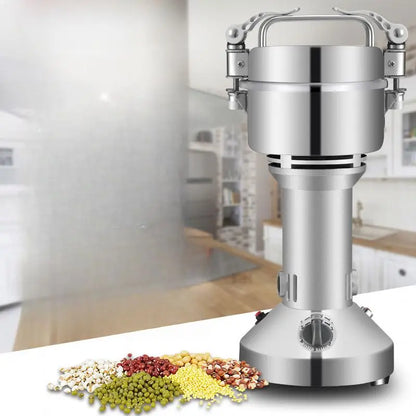 TEBAK Commercial Electric Grain Spice Grinder Large Capacity Dry Spice Corn Coffee Cocoa Soybean Food Powder Grinding Machine
