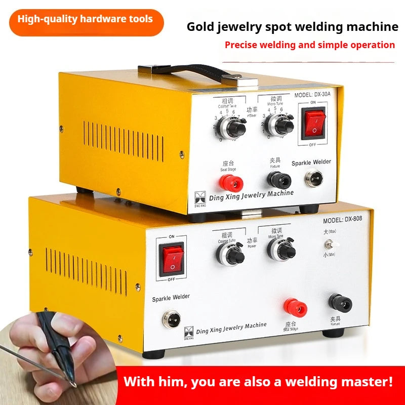 ANDUUK Desktop Jewelry Welding Machine 30A 50A 80A Circle Ring Equipment Repair Handheld Touch Welding Machine