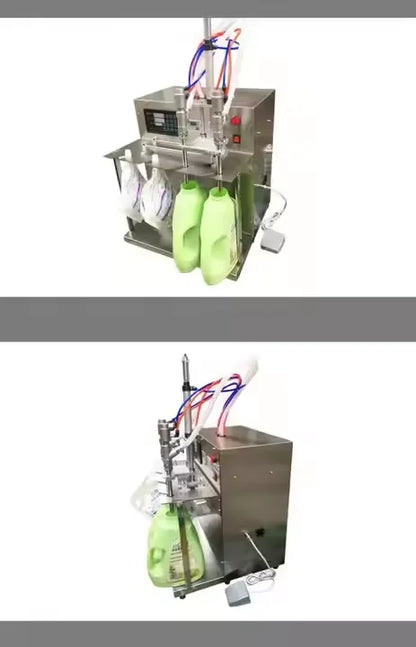 Multi-head Large Flow Bag Washing Liquid Filling Machine Hand Washing Liquid Semi-automatic Liquid Spout Pouch Filling Machine
