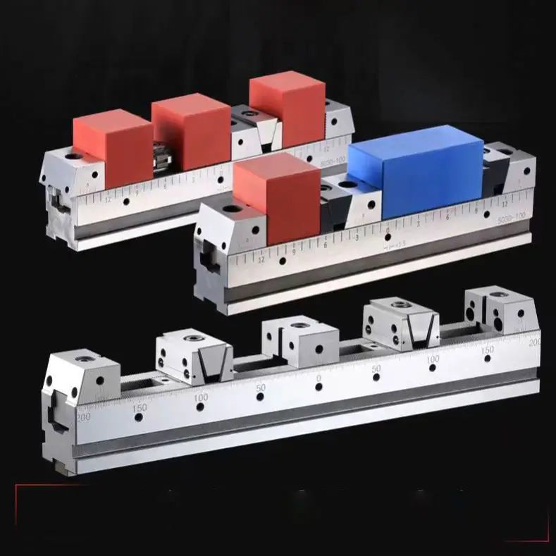 KSD50-500-4FD Cheap Precision Versatile Multi Clamping Adjustable Multiple Line up Vise Rail System for Cnc Machine