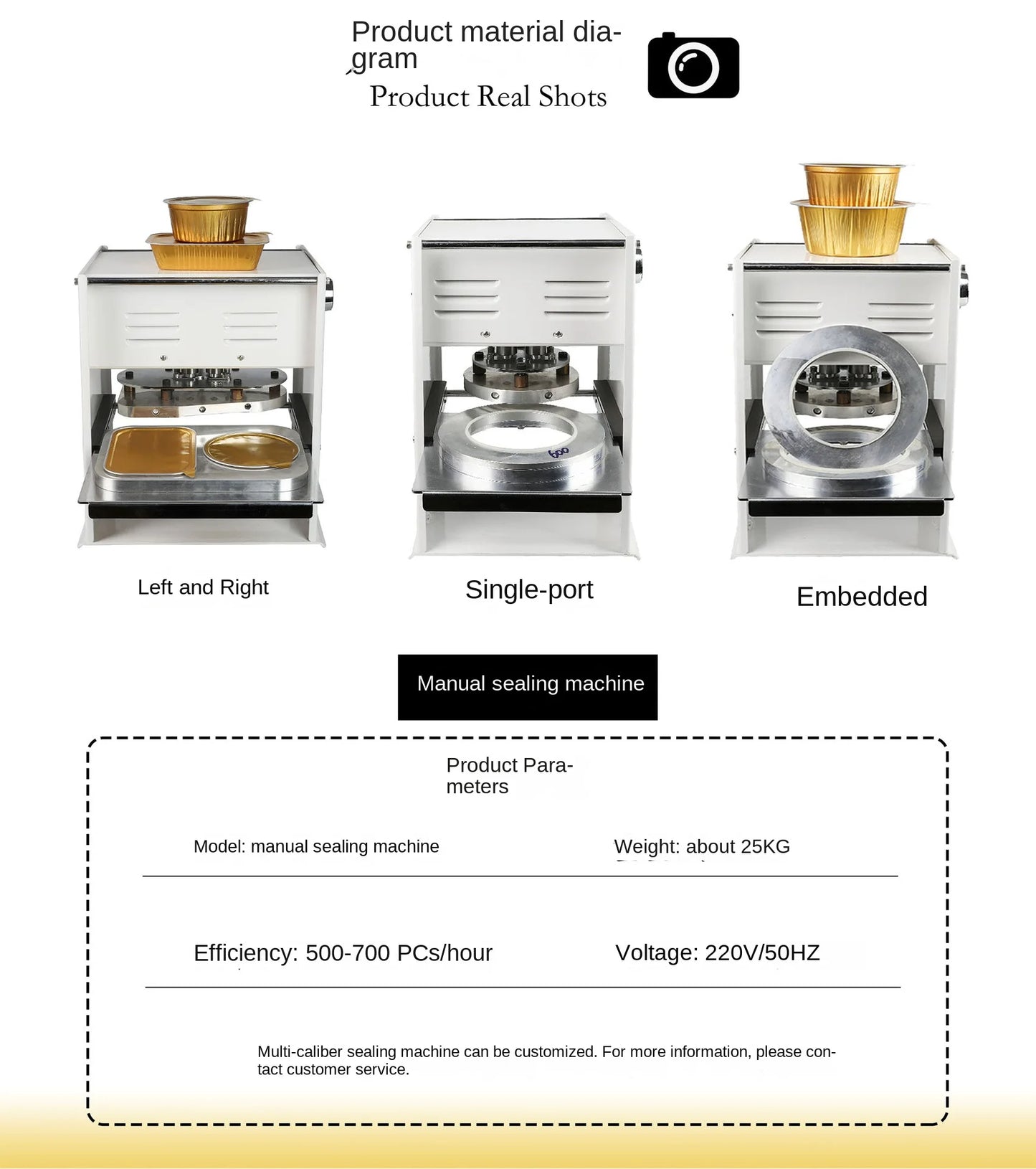 TEBAK SY-050 New Product Custom Small Manual Sealing Machine for Plastic Grain Cover Plastic Yogurt Cup