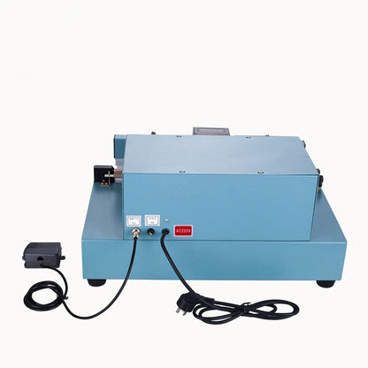 TEBAK Semi Auto Heat Pedal Aluminum Food Chemical Materials Plastic Bag Foot Impulse Cutter Sealer Sealing Machine