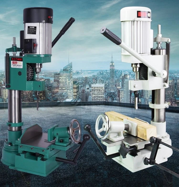 TEBAK MK361A 750W/1200W Mortiser Mortising Machine Woodworking Tenoning Machine Punching Square Drilling Hole Machine