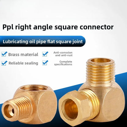 4mm & 6mm Brass Plastic Straight Pipe Fittings Compression Ferrule Tube Connector Lubrication Head Model Machine Tool Adapter