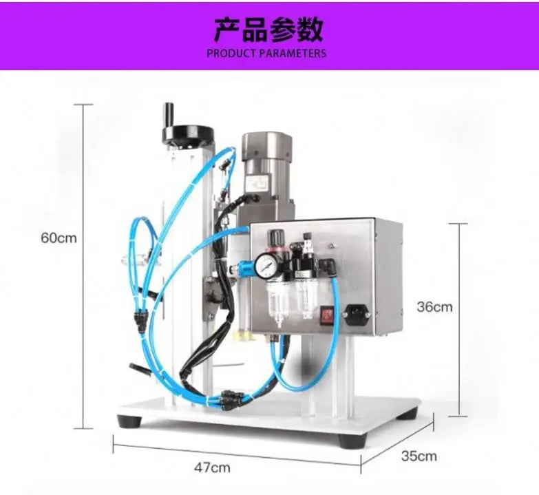 Pneumatic Twist Off Trigger Spray Capping Sealer Desktop Liquid Perfume Pump Bottle Crimping Pressing Capping Machine