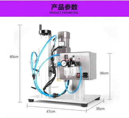 Pneumatic Twist Off Trigger Spray Capping Sealer Desktop Liquid Perfume Pump Bottle Crimping Pressing Capping Machine