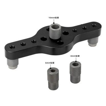 TEBAK W-141 Drill Guide Kit Hole Puncher Vertical Pocket Hole Jig Woodworking Drilling Locator Wood Dowelling Self Centering