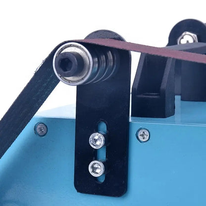 TEBAK Mini Electric Bench Belt Sander Multifunctional Grinder for DIY Polishing Grinding Cutter Edges Sharpener, with Dual Belt
