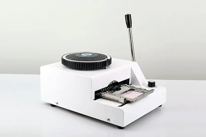 TEBAK Metal Dog Tag Manual Name Engraving Characters Small Manual Stainless Teel ID Tag Engraving Metal Embossing Machine