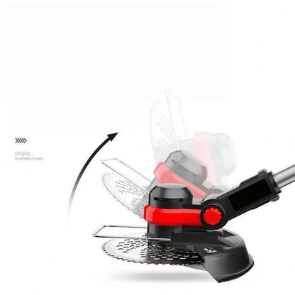 TEBAK Electric Lawn Mower Handheld Lithium Garden Trimmer Rechargeable Lawn Mower Household Lawn Mower Multifunctional Weeder