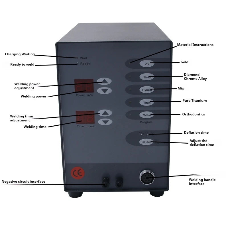 TEBAK Numerical Control Touch Pulse Argon Arc Spot Welder Jewelry Spot Welding Machine Jewellery Soldering Machine Spot Welder