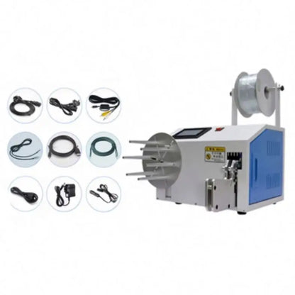 TEBAK Automatic Electric Data Wire Banding Machine Power Cable Coiling Winding and Tying Cable Manufacturing Equipment