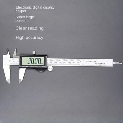 TEBAK 0-150mm 0-200mm 0-300mm Stainless Steel 6 Inch Electronic Digital Caliper 150mm Vernier Caliper with Large LCD Screen