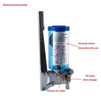 Manual hydraulic Pump LSG-05 LSG-08 Series Manual Lubricating Pump Hand Operated Grease Lubricator 6mm Outlet 500CC 800CC