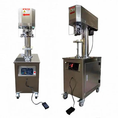 TEBAK Glass Jar Vacuum Sealer Machine Mini Cup Sealer Vertical Electric Aluminum Beer Soda Stainless Steel Can Capping Machine