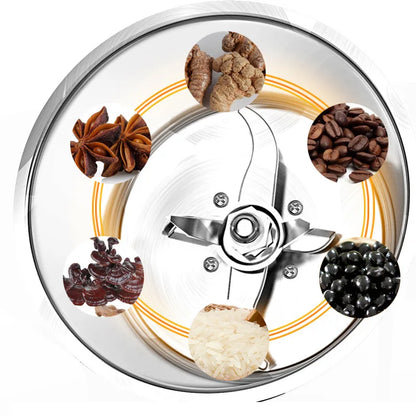 Commercial Electric Spice Grinder Large Capacity Dry Spice Food Powder Grinding Machine Multifunctional New Motor Home Use