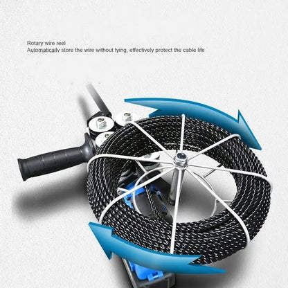 TEBAK Automatic Electrician Tools Lithium Battery Stringing Machine Electric Wire Threading Machine 40m/min Cable Puller
