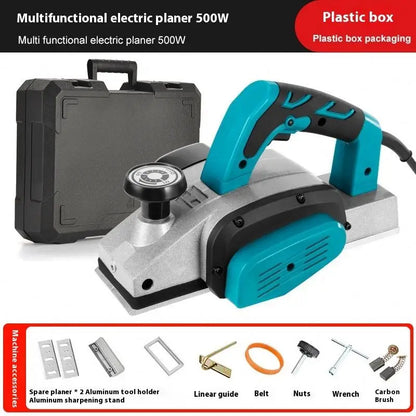 1100W Multifunctional Electric Planer Handheld Wood Planer Industrial Hand Wood Edge Trimmer 2mm Electric Wood Planer Machine