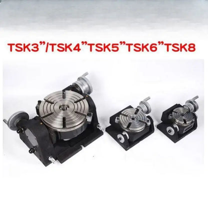 Milling Drilling Boring Machine Tools Universal Tilting Rotary Table TSK320 Motor Alloy Steel Provided 18 Vacuum Table for Cnc