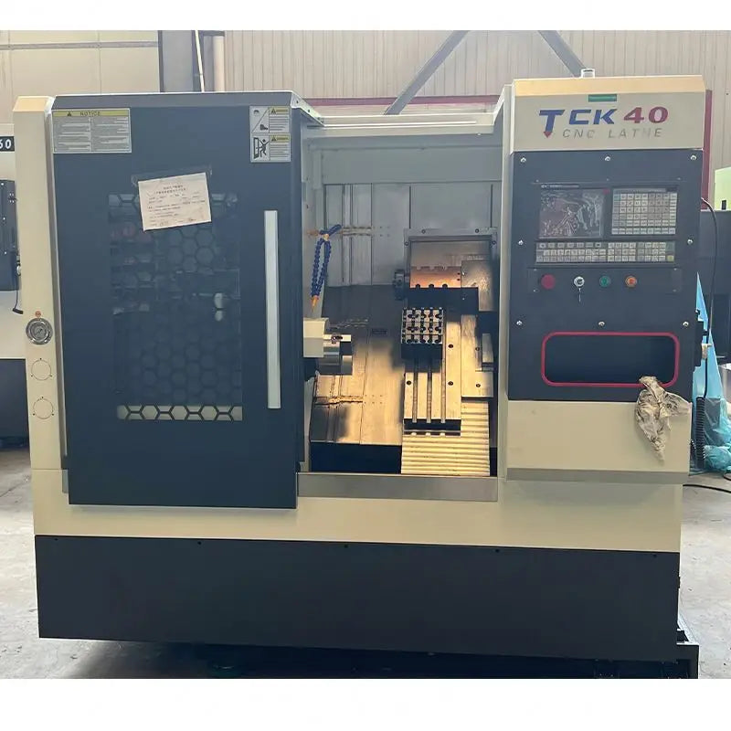 TEBAK China Cheap Mini Cnc Lathe 2 Axis 3 Axis Slant Bed Hoirzontal Cnc Turning Lathe Machine TCK40