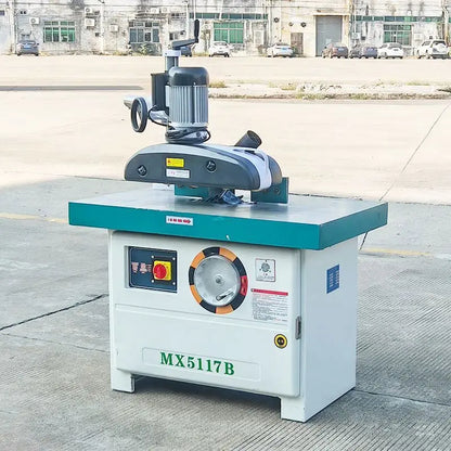 XJ-7 Spindle Shaper Moulder Vertical Milling Wood Door Machine Woodworking One Axis Shaper Moulding Wood Shaper Machine MX5117B