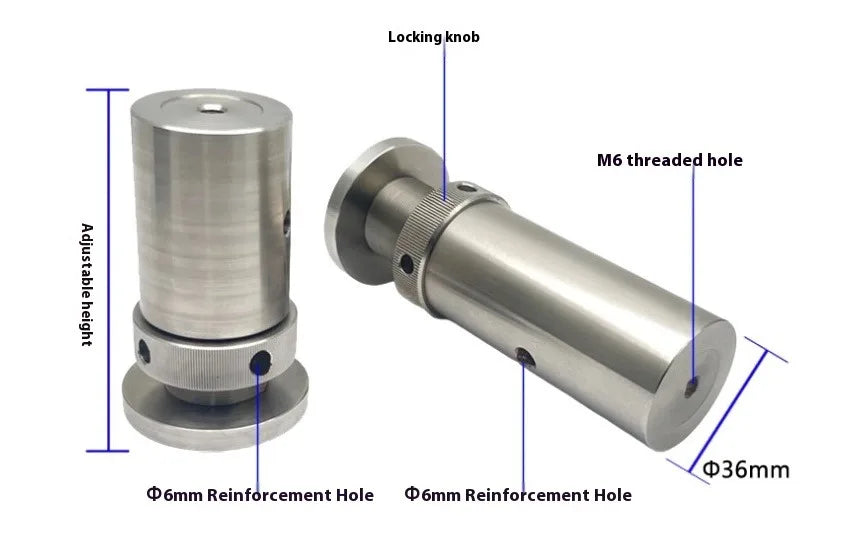 Height Adjustment Rod, Stainless Steel Lifting Connection Rod, Optical Support Rod PCB100, PCB150