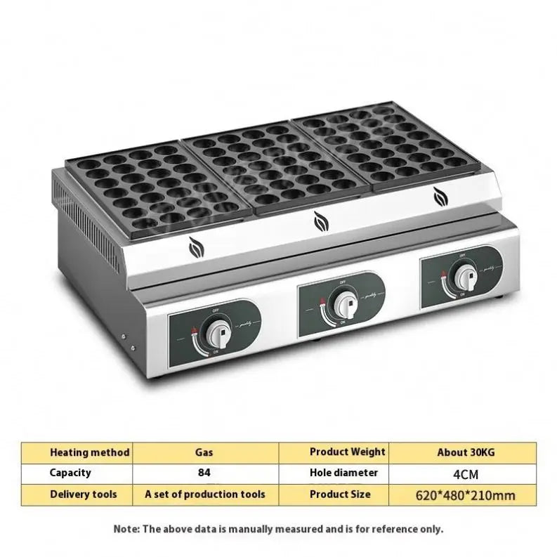 Commercial Stalls With Electric Heating 84-hole Octopus Balls Electromechanical Hot Veneer Fish Ball Furnace Wholesale