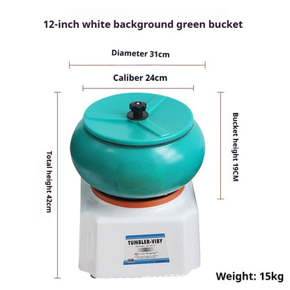 TEBAK Jewelry Making Tools Gold Silver Metal Polishing Machine Jewelry Stone Rock Vibration Polishing Machine Vibratory Tumbler