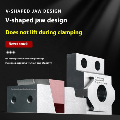 Cnc Single-Sided Ok Clamp Precision Fixture Multi-Station Pneumatic Machining Center Fixed Milling Machine Accessory Suitable