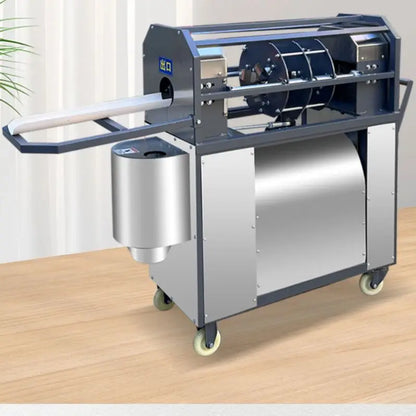 TEBAK Commercial Stainless Sugarcane Machine for 30mm-58mm Diameter 500W Electric Sugar Cane Skin Peeler Machine