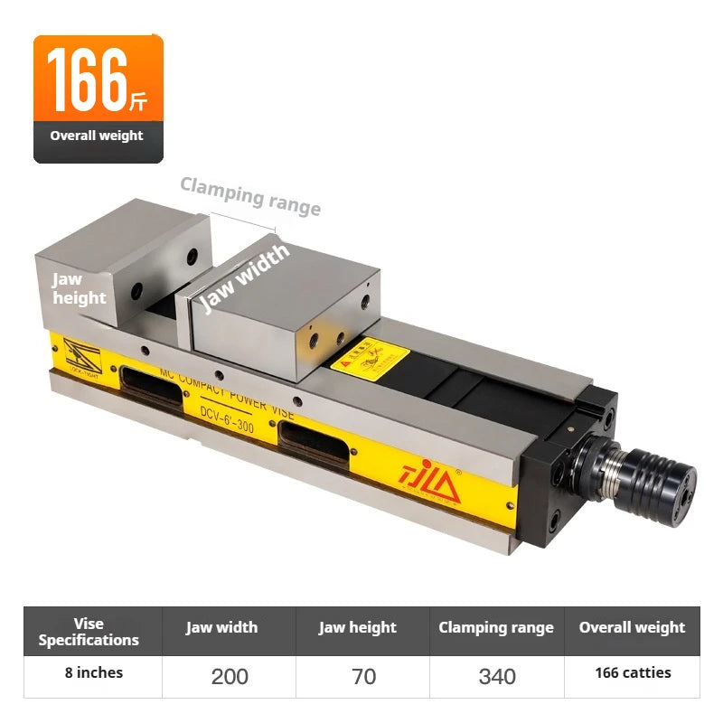 TEBAK High Precision Pneumatic Angle-fixed Powerful Machine Vise for Cnc Milling Machine
