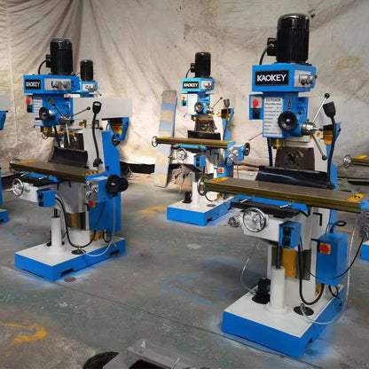 TEBAK High Precision ZX7550C ZX7550CW Vertical and Horizontal Milling Machine Manual Mills