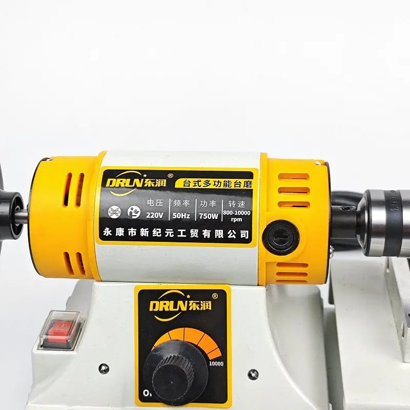 Multifunctional Adjustable-speed All-in-one Machine, Right Side Ball-pen Drilling Machine, Left Side Grinding Disc
