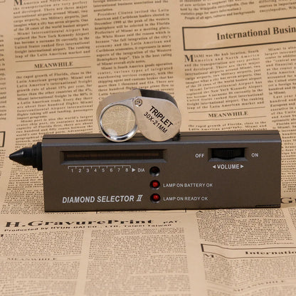 TEBAK Testing Equipment Hardware Hand Tool Diamond Discriminator Tester Pen Gemstone Selector LED Indicator Jewelry Testing Tool