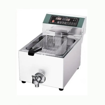 TEBAK High Quality Electric Deep Fryer Multifunctional Commercial Fryer Rapid Heating up Fryer Machine with Basket & Lid & Timer