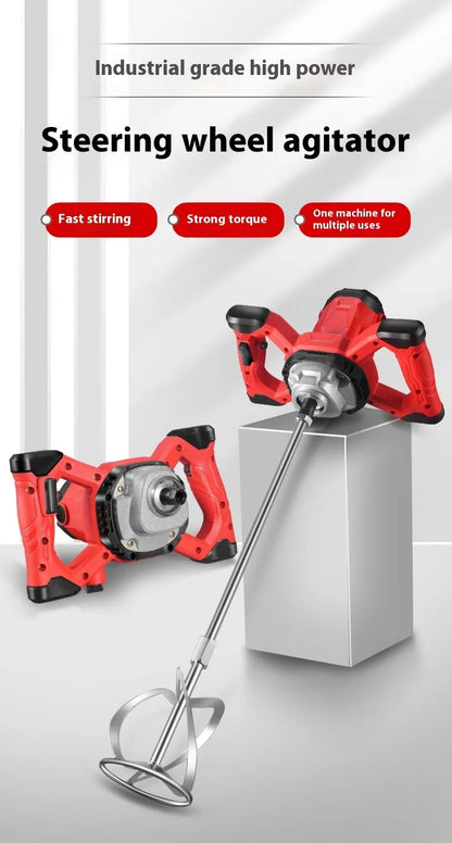 2400W Electric Concrete Mixer 6 Speeds Mixing Machine Thinset Mortar Grout Plaster Paint Stirring Tool Concrete Cement Mixer