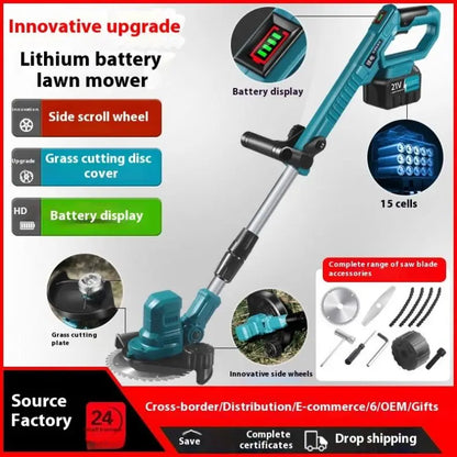 Hedge Trimmer Battery Garden Tools 20V Cordless Grass Cutting Power Single Blade Long Reach Electric Hedge Trimmer Machine