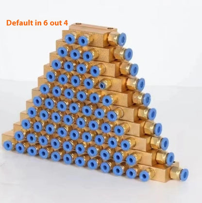 TEBAK Lube Oil Dispenser Piston Distributor Value Manifold Block Metering Divide Lubrication Modular Injector