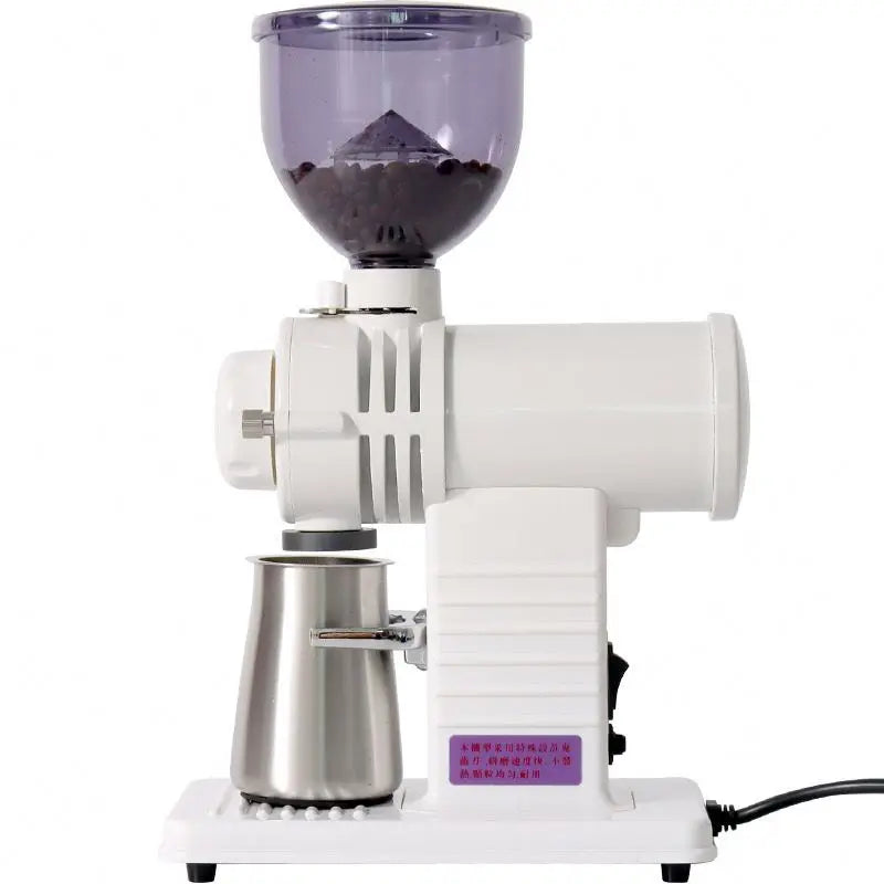 225G Hopper Electric Coffee Grinder 78mm Ghost Tooth Burr Grain Mill Commercial Coffee Powder Grinding Milling Machine